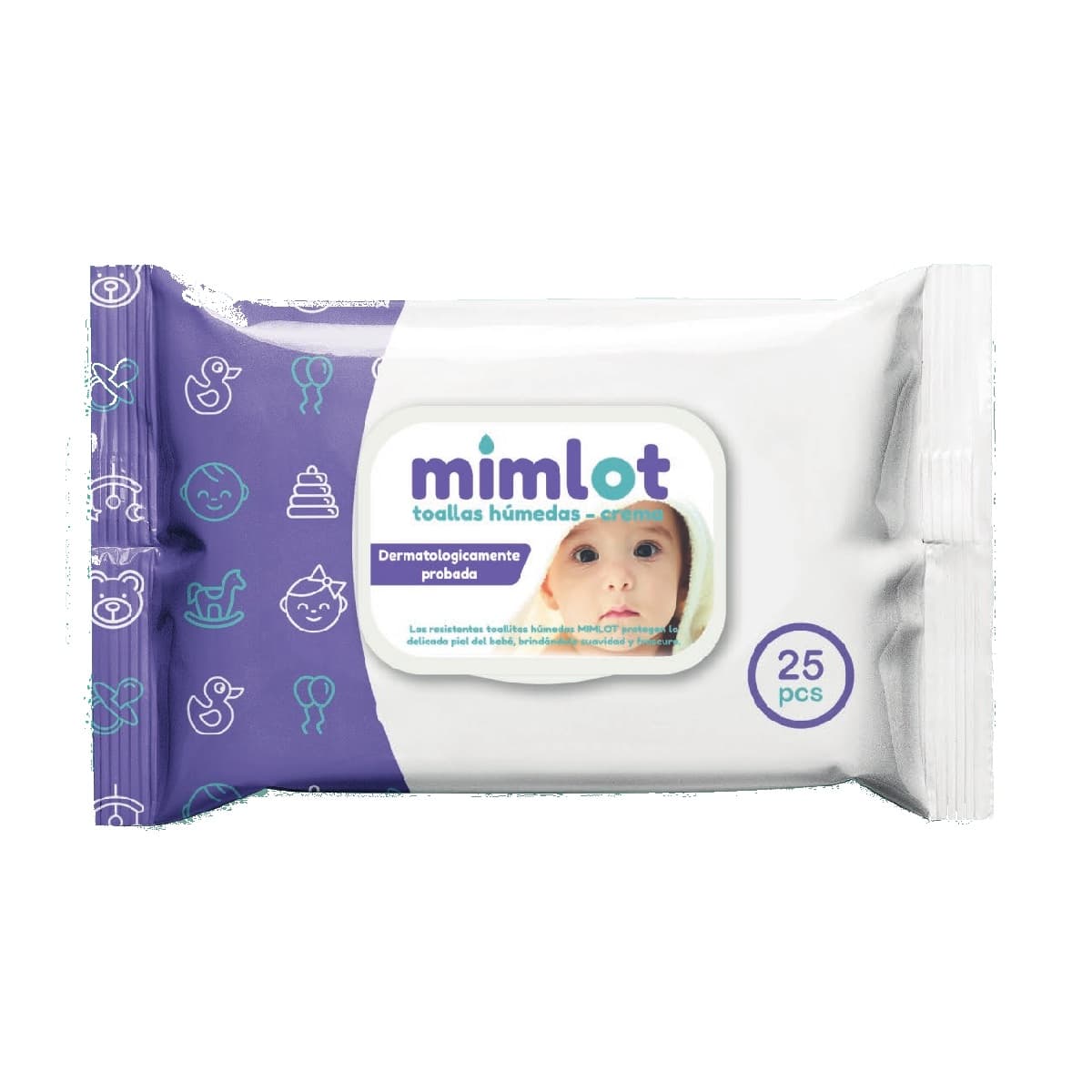 Toallas Húmedas de Crema 25 pcs