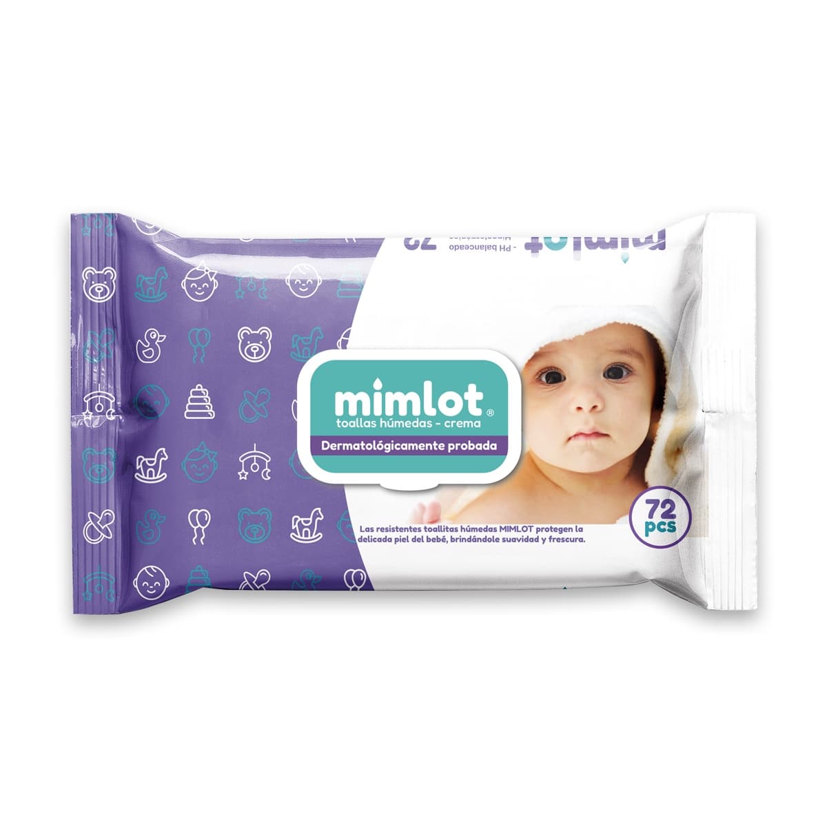 Toallas Húmedas de Crema 72 pcs