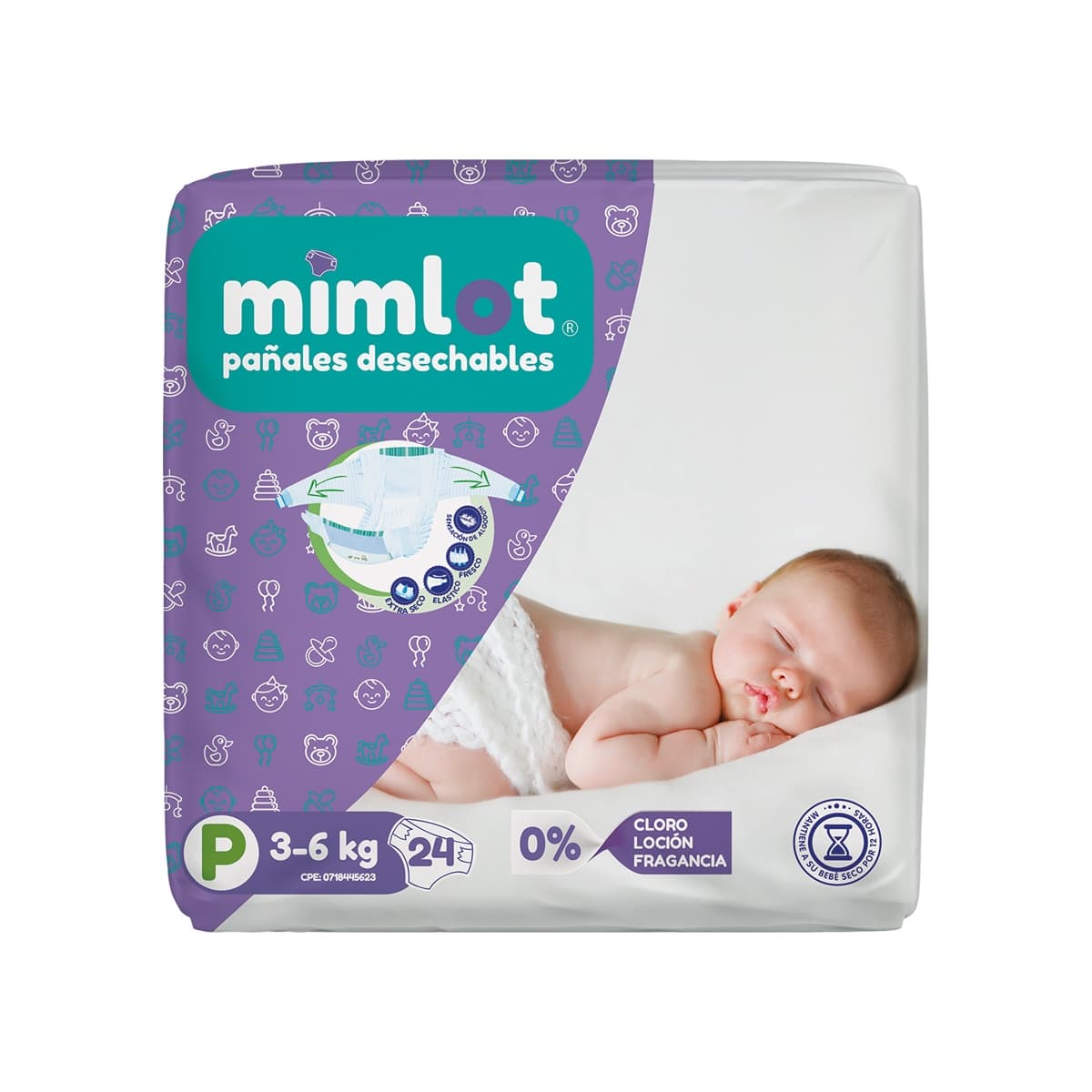 Pañales Desechables Extra Secos — Talla P