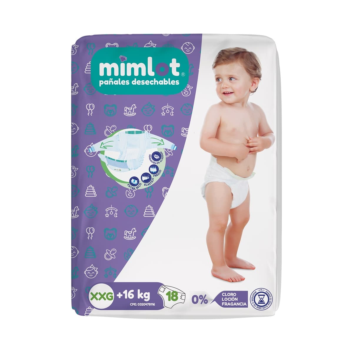 Pañales Desechables Extra Secos — Talla XXG